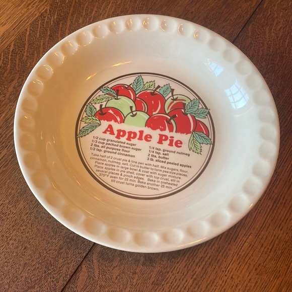 Sunnycraft Kitchen Vintage Sunnycraft Apple Pie Dish W Recipe
